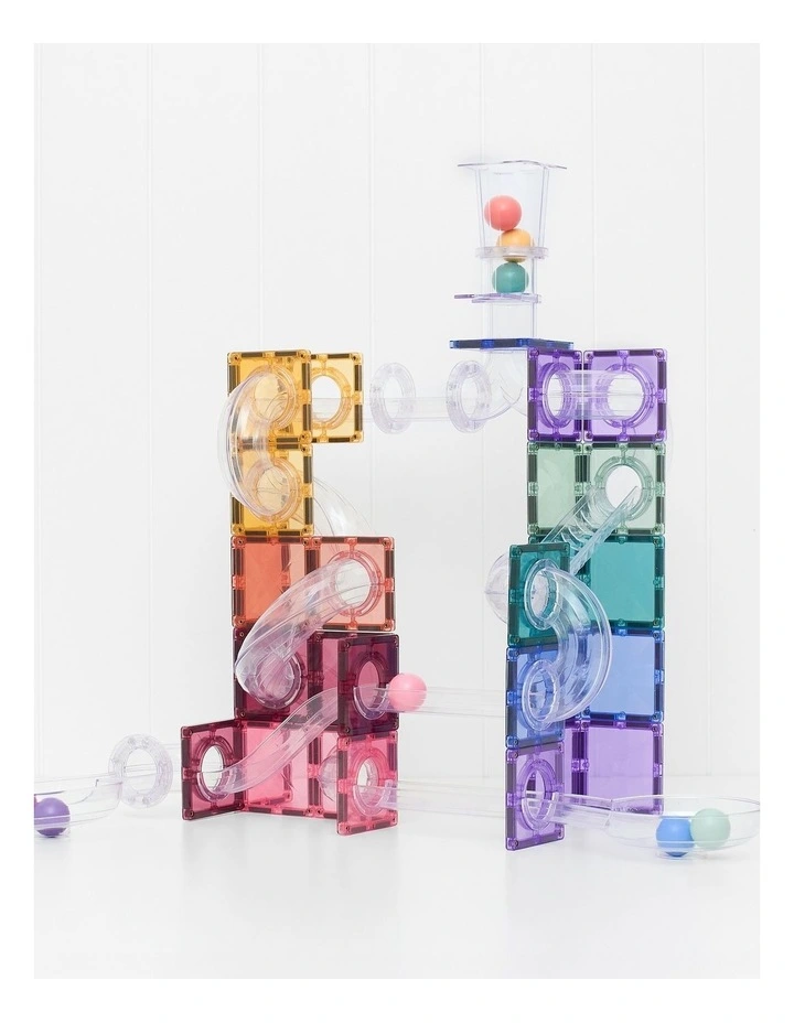 CONNETIX Magnetic Tiles Ball Run Pastel Pack, 114 Pieces image 5