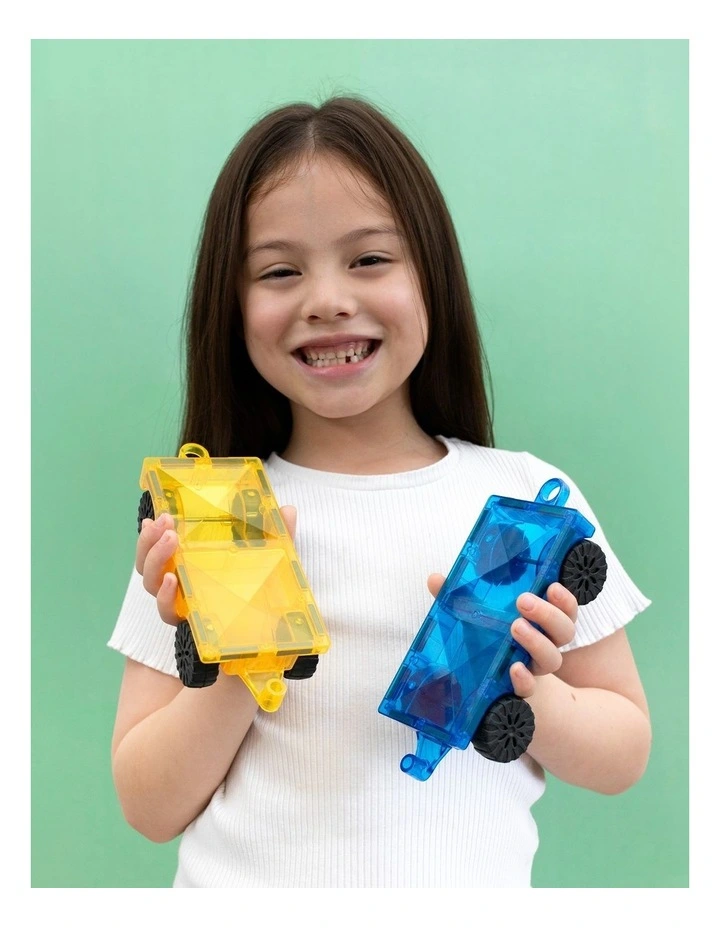 CONNETIX Magnetic Tiles Bright Car Pack, 2 Pieces image 2