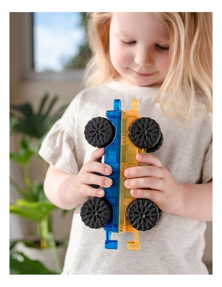 CONNETIX Magnetic Tiles Bright Car Pack, 2 Pieces image 4