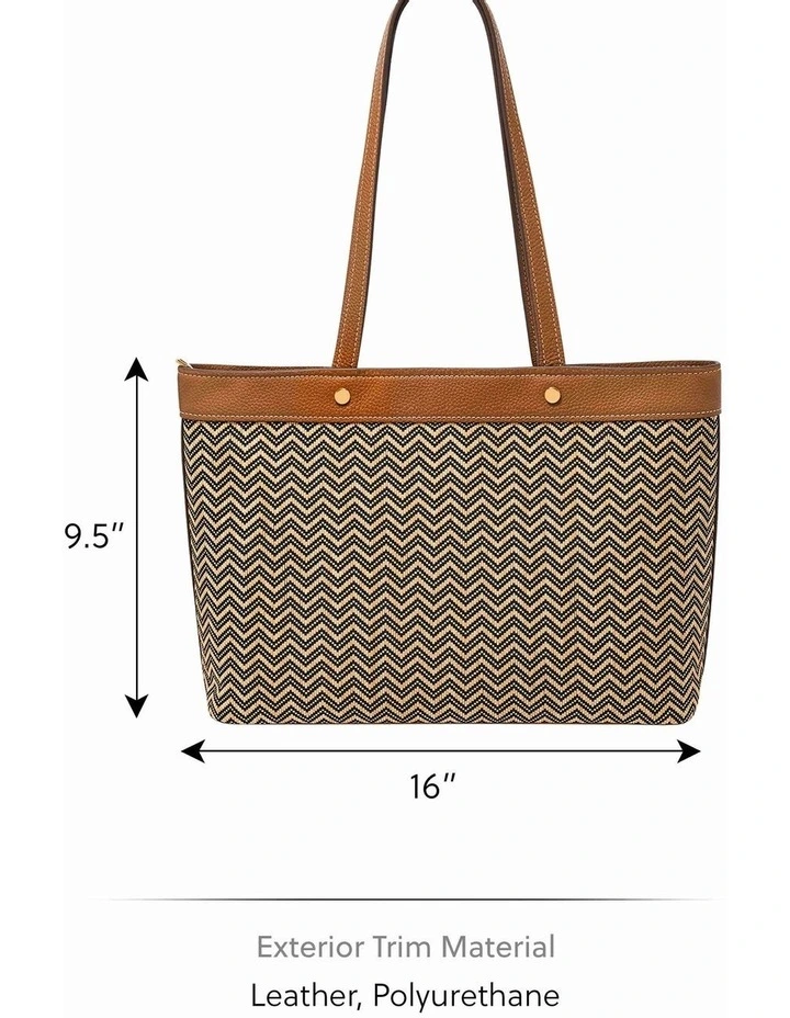 Jessie Tote Bag in Brown image 4