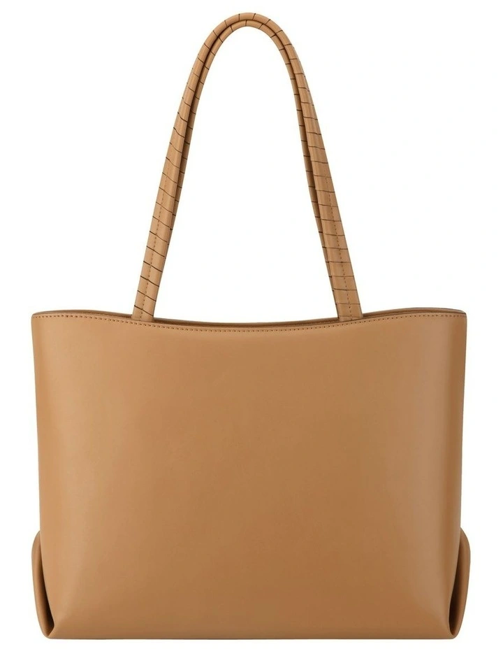 Erina 3 Compartment Tote Bag in Dark Camel image 4