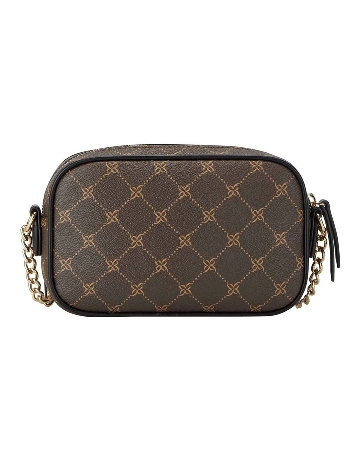 Delaine Logo Crossbody Bag in Brown image 2
