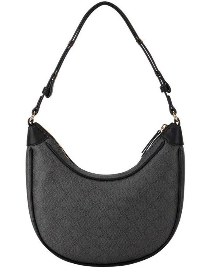 Ethel Onyx Logo Hobo Bag in Black image 2