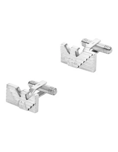 Eagle Logo Cufflinks in Silver