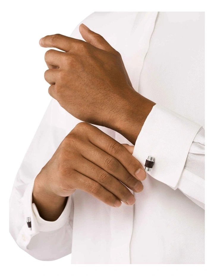 Eagle Logo Cufflinks EGS3137040 in Silver image 4