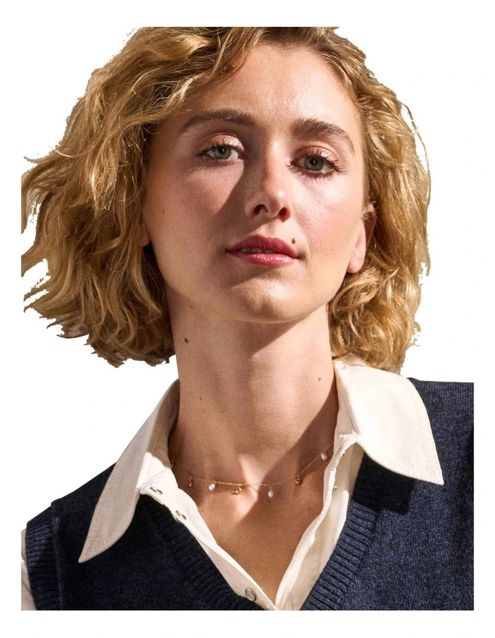 Agnethe Pearl Necklace SKJ1879710 in Gold image 5