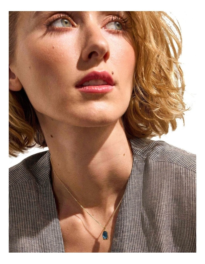 Sofie Sea Glass Necklace SKJ1884710 in Gold image 4