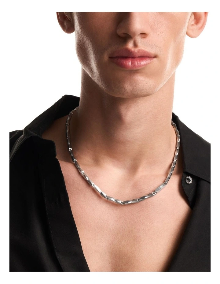 Emporio Armani EGS3368040 Silver Necklace image 4