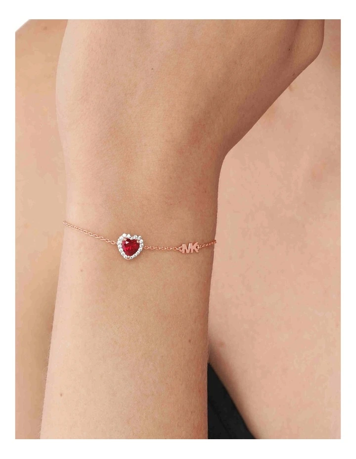 Micheal Kors gold tone and red ruby linked wristband. Michael Kors | Accessories | Micheal Kors Gold Tone And Red  main image 4