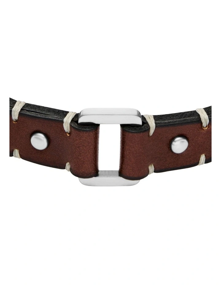 JF04942040 Machine Bracelet in Brown image 2
