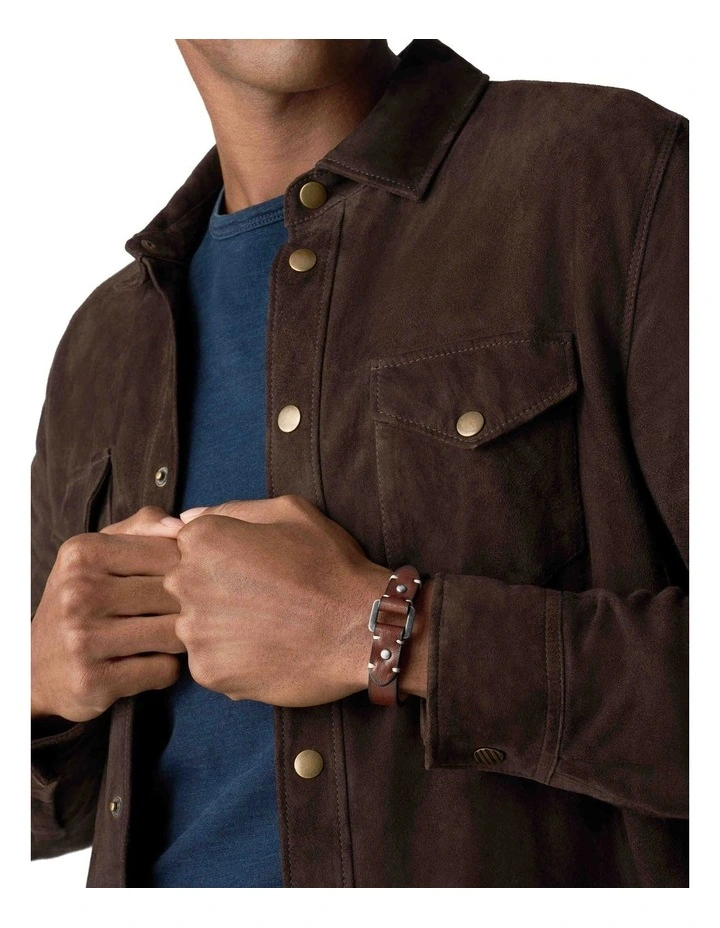 JF04942040 Machine Bracelet in Brown image 5