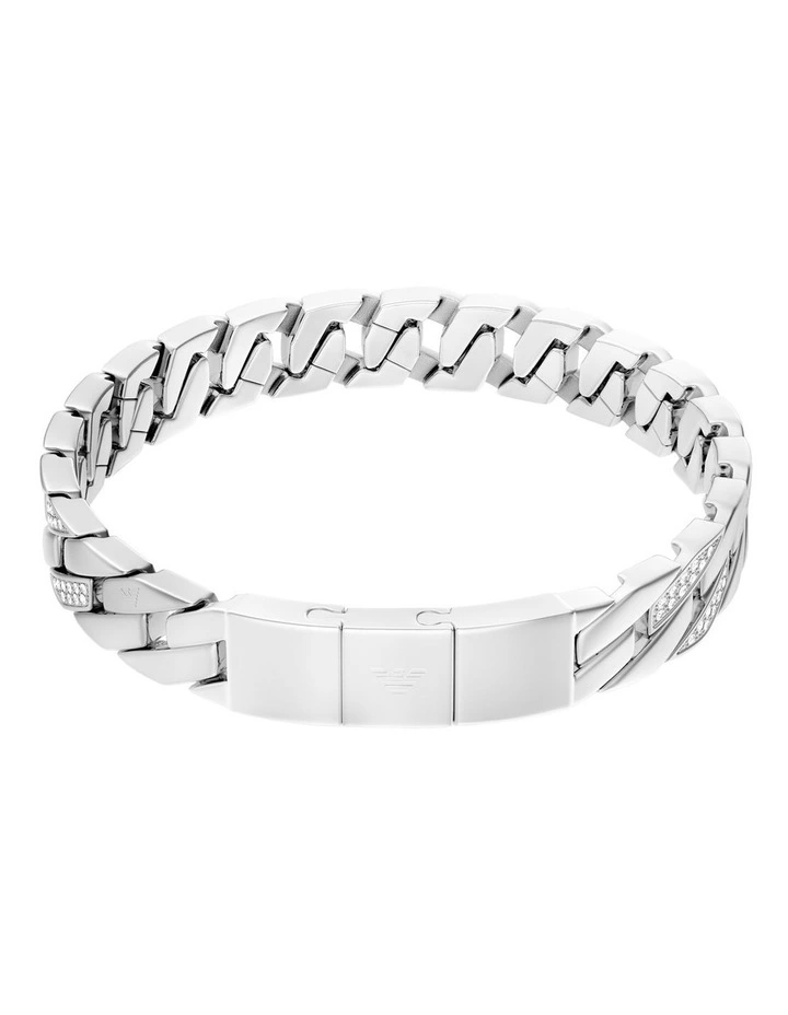 Emporio Armani EGS3388040 Silver Eagle Logo Bracelet image 1
