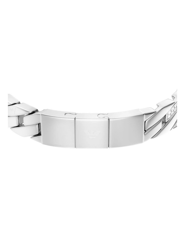 Emporio Armani EGS3388040 Silver Eagle Logo Bracelet image 2