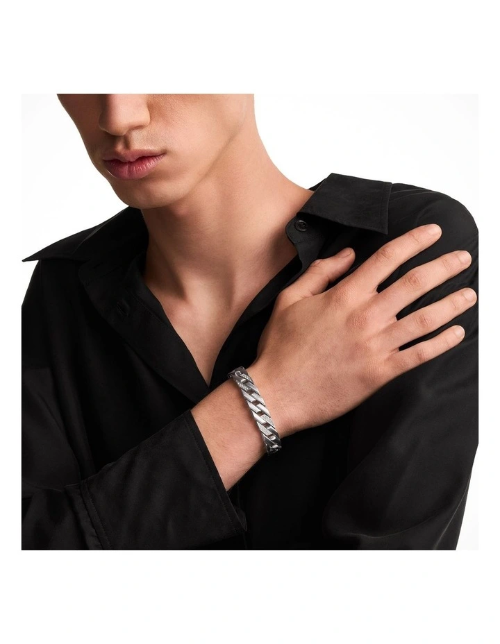 Emporio Armani EGS3388040 Silver Eagle Logo Bracelet image 4