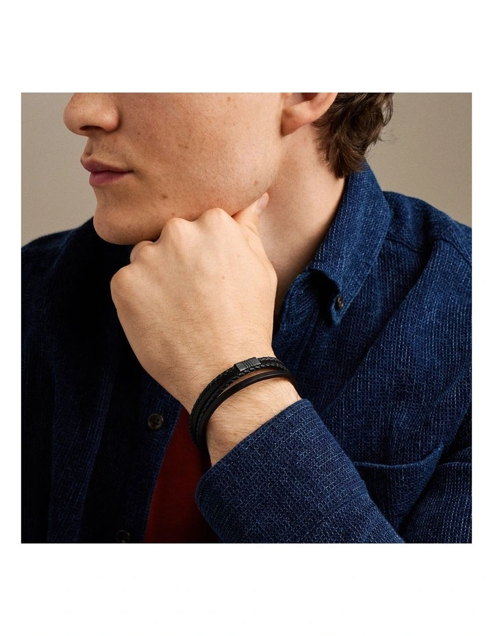 Fossil JF04991001 Black Jewelry Bracelet image 5