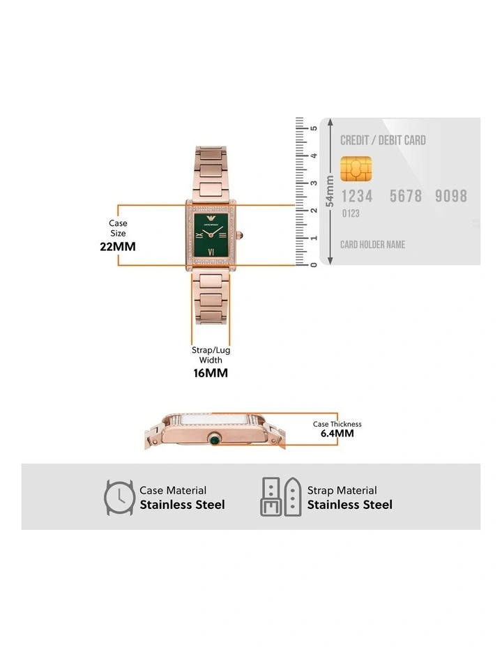 AR11641 Analogue Watch in Rose image 4