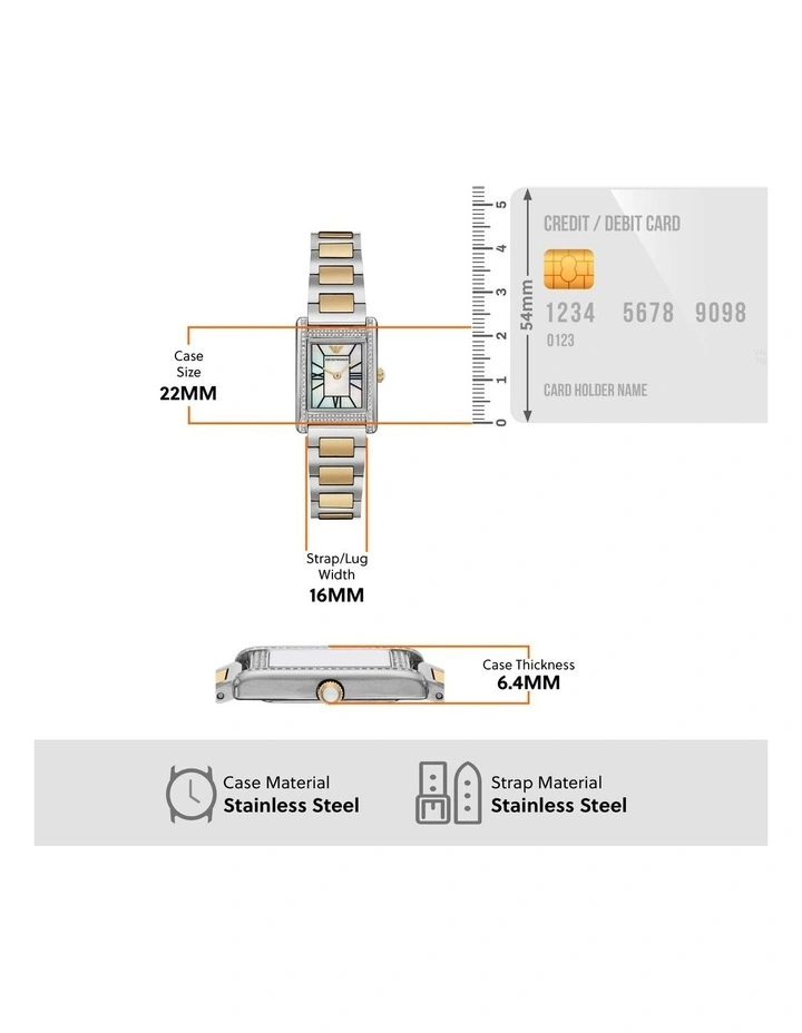 AR11642 Analogue Watch in Two Tone image 4