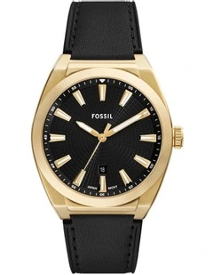 Everett Analogue FS6089 Watch in Black