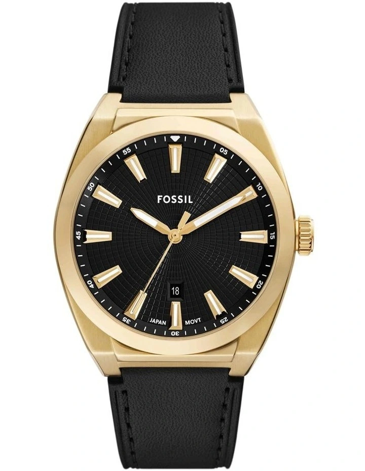 Everett Analogue FS6089 Watch in Black image 1