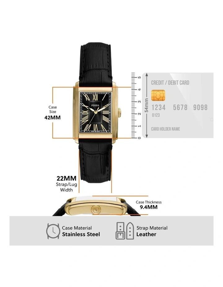 Carraway Analogue FS6091 Watch in Black image 5