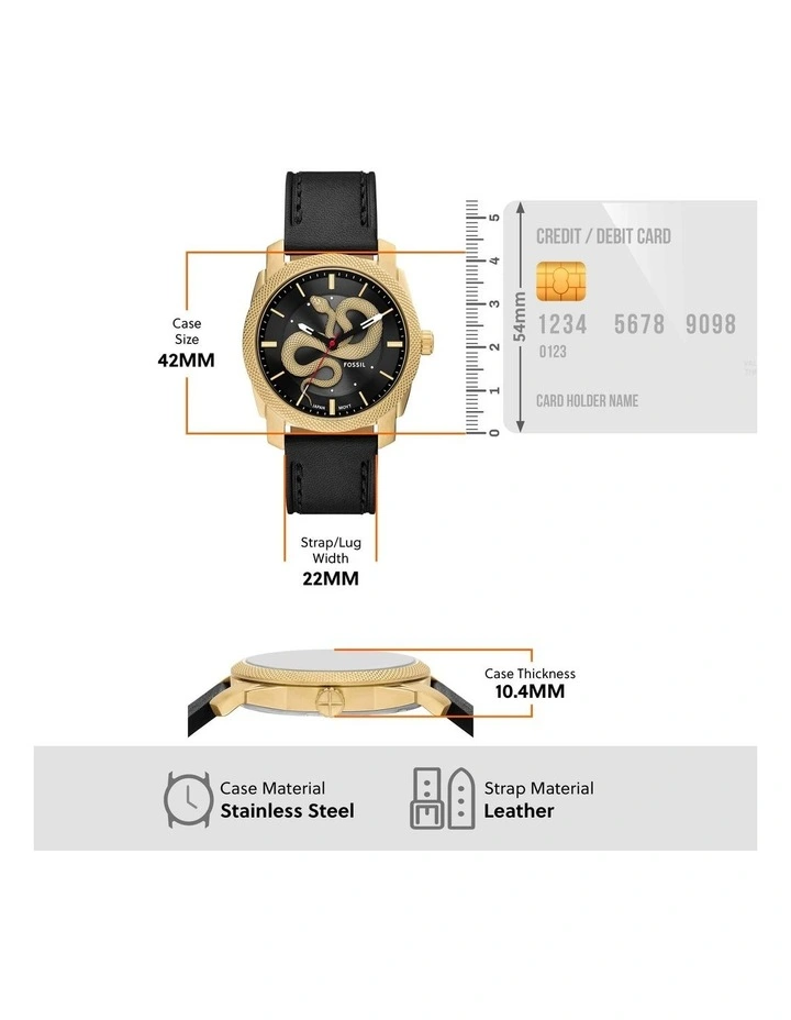 Machine Analogue FS6082 Watch in Black image 4
