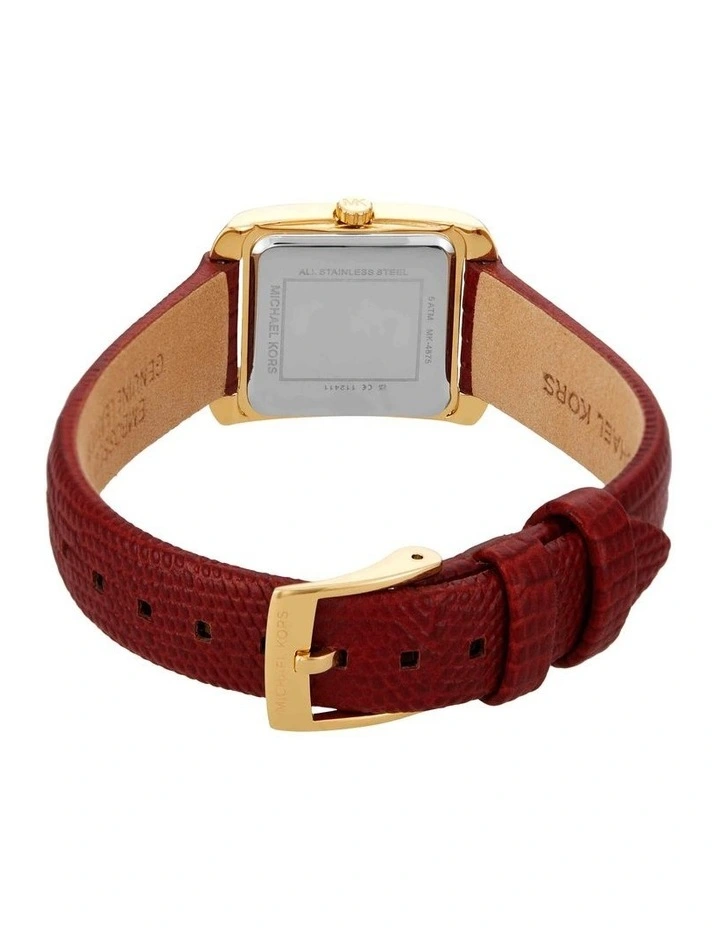 Emery Analogue MK4874SET Watch Gift Set in Red image 3