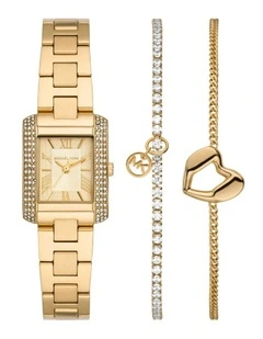 Emery Analogue MK7510SET Watch Gift Set in Gold