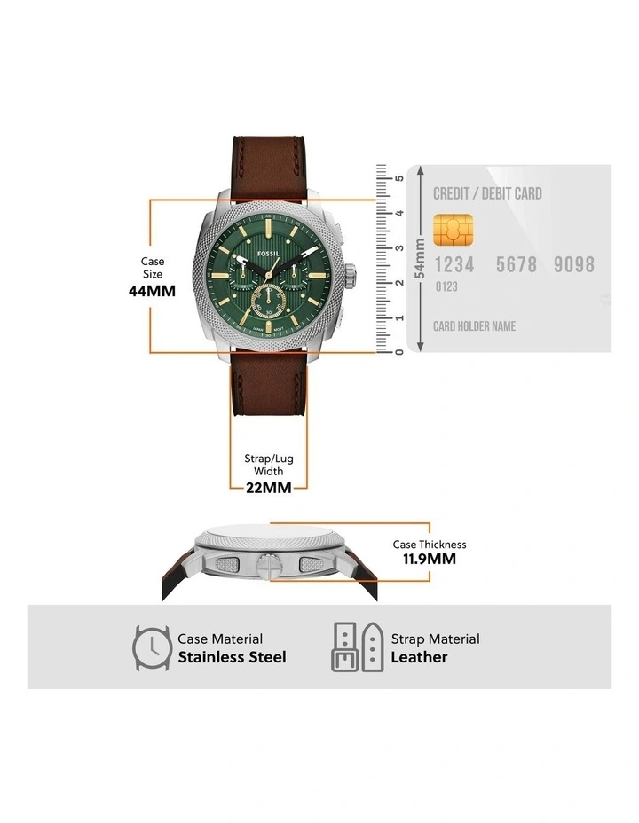 Machine Chronograph Watch FS6100 in Brown image 5
