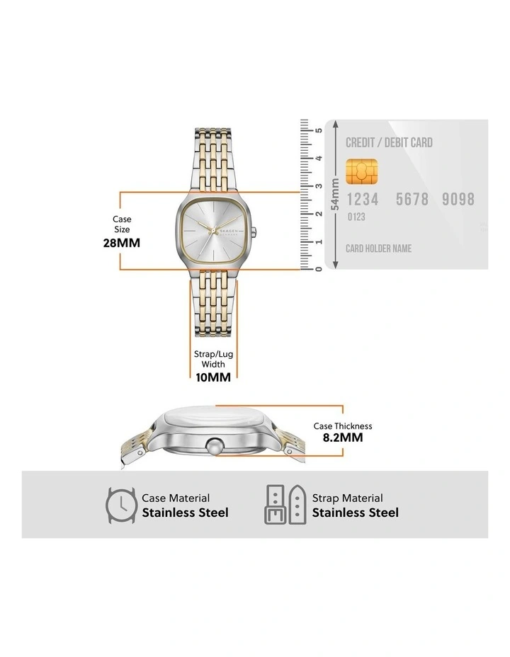 Mellem Lille Analogue SKW3160 Watch in Two Tone image 5