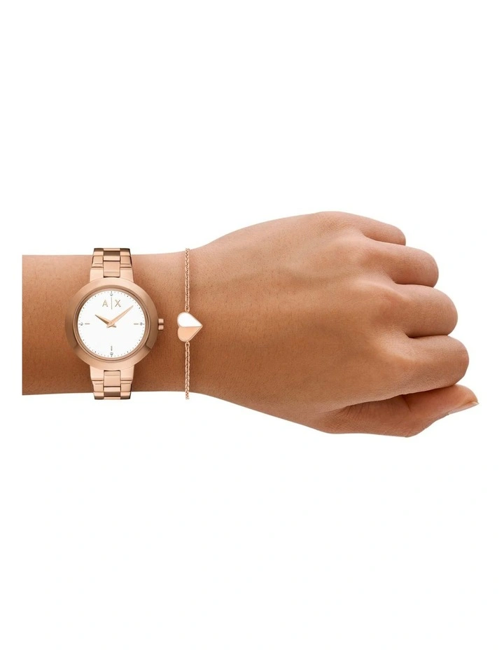 Analogue Watch AX7175SET in Pink image 4