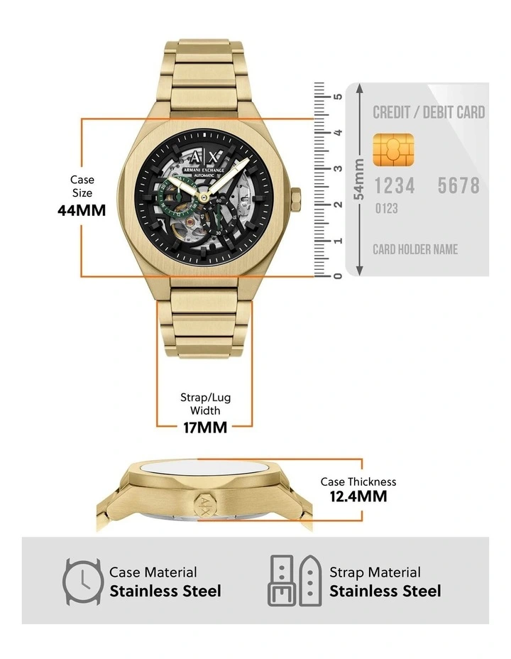 AX4194 Sync Chronograph Watch in Gold image 5