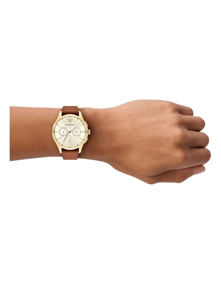 AR11714 Chronograph Watch in Gold image 4