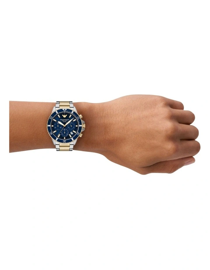 AR11740 World Explorer Chronograph Watch in Silver image 5