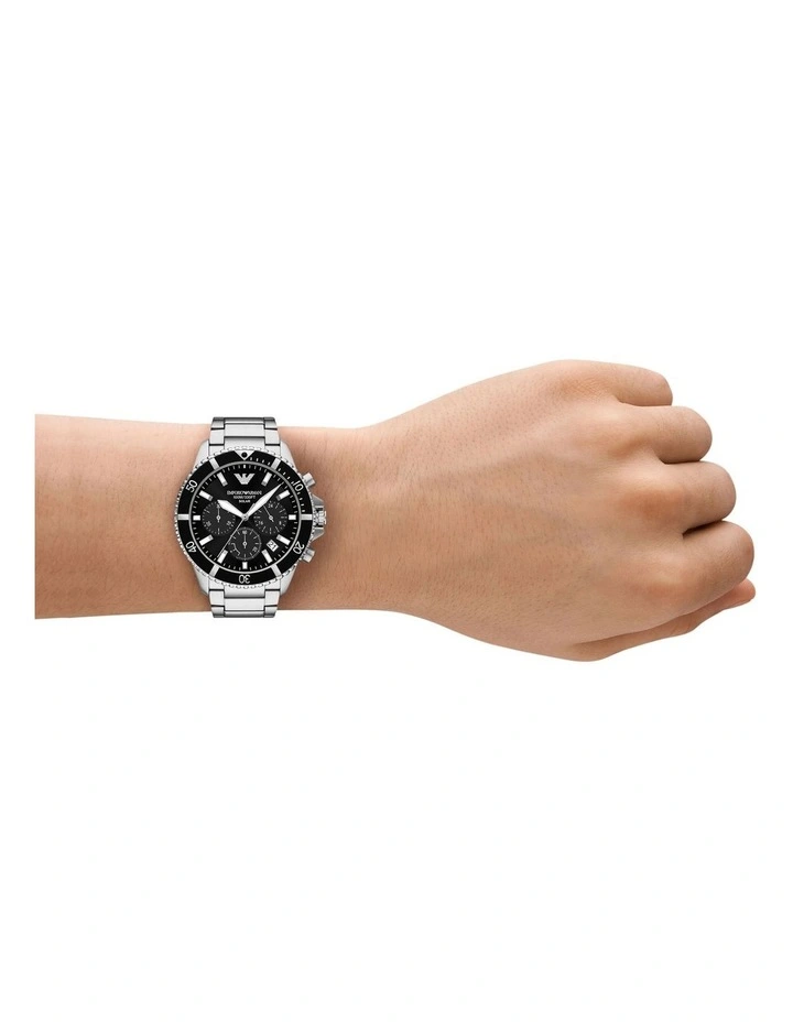 AR11739 World Explorer Chronograph Watch in Silver image 5