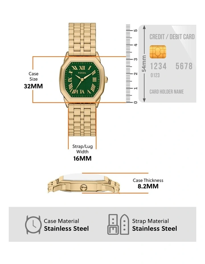 Harlow Analogue Watch ES5451 on Gold image 5