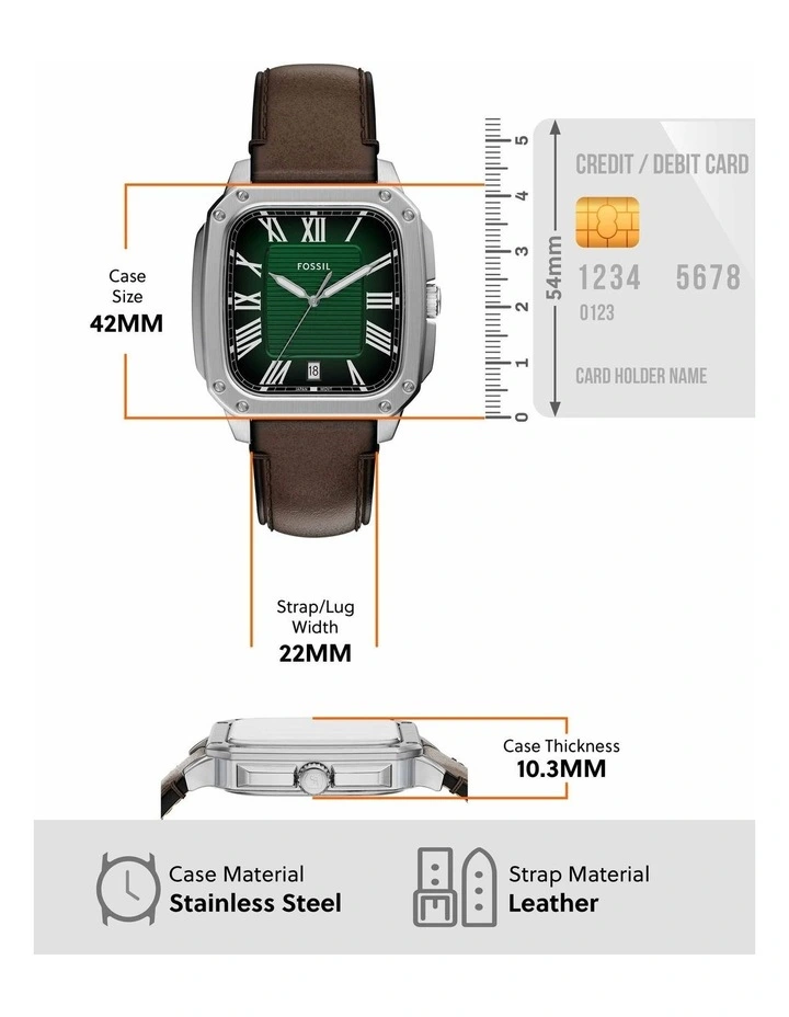 FS6150 Crosby Analogue Watch in Silver image 5