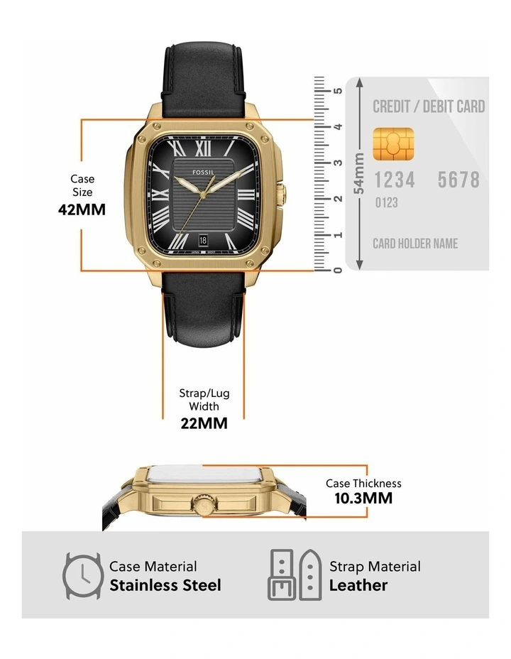 FS6151 Crosby Analogue Watch in Gold image 5