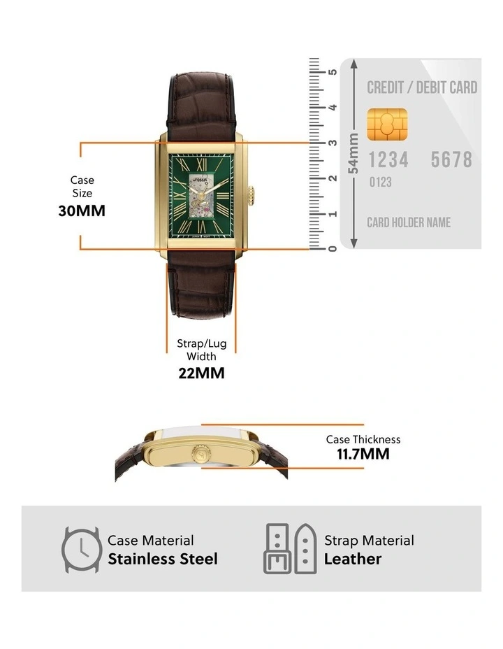 ME3271 Carraway Analogue Watch in Gold image 5