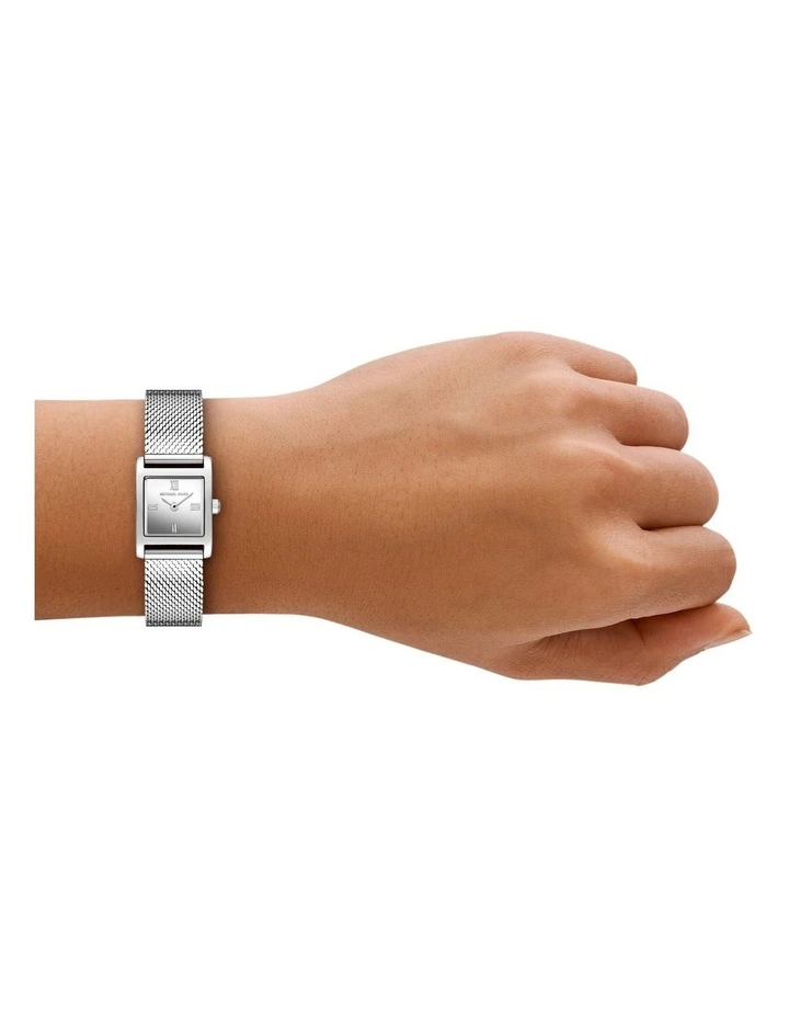 Georgie Analogue Watch MK4961 in Silver image 4