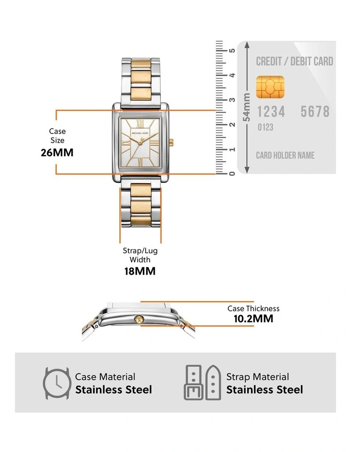 Essex Analogue Watch MK4967 in Multi image 5