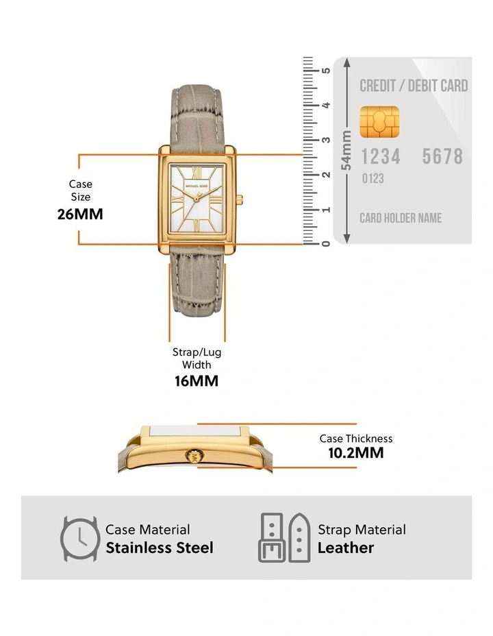 Essex Analogue Watch MK4964 in Gold image 5