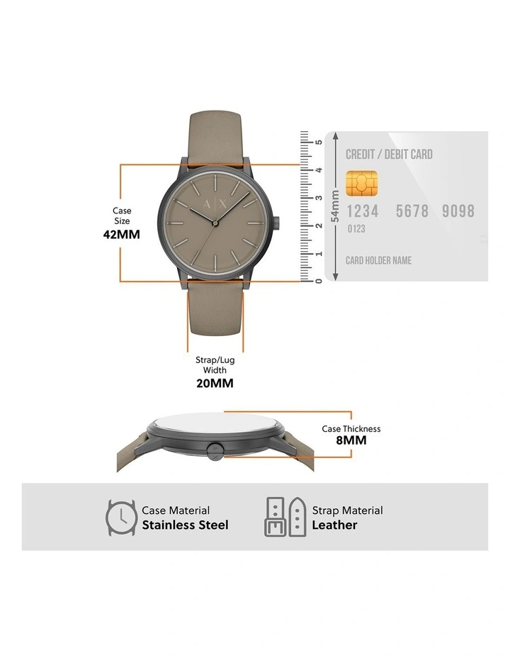 Analogue Watch AX2766 in Grey image 5