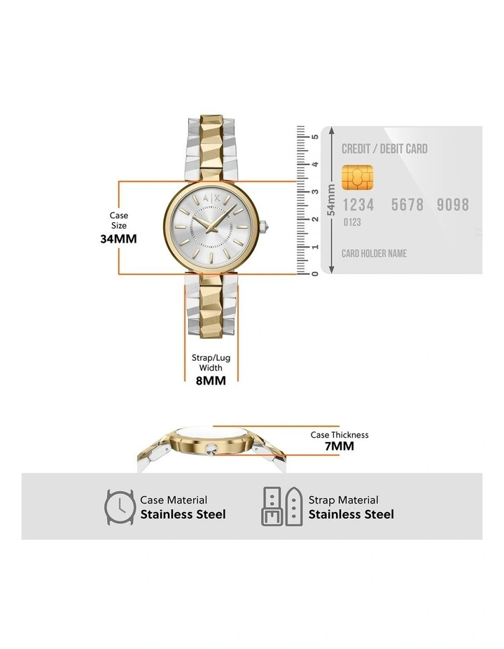 Analogue Watch AX4406 in Multi image 5