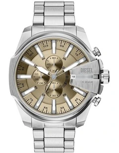Mega Chief Slim Chronograph Watch DZ4702 in Silver