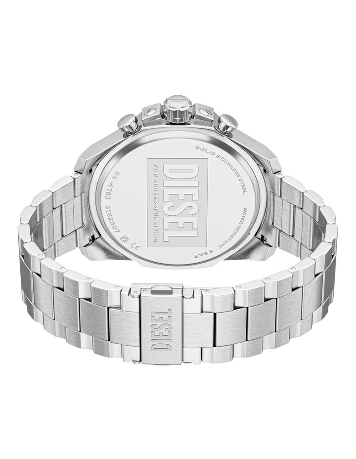 Mega Chief Slim Chronograph Watch DZ4702 in Silver image 3