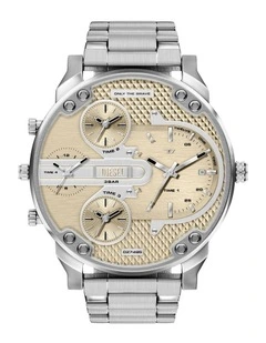 Mr. Daddy Slim Chronograph Watch DZ7495 in Silver