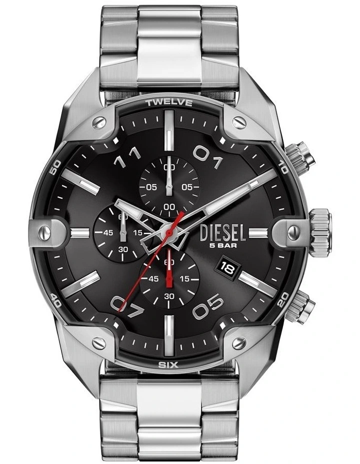 Spiked Chronograph Watch DZ4709 in Silver image 1