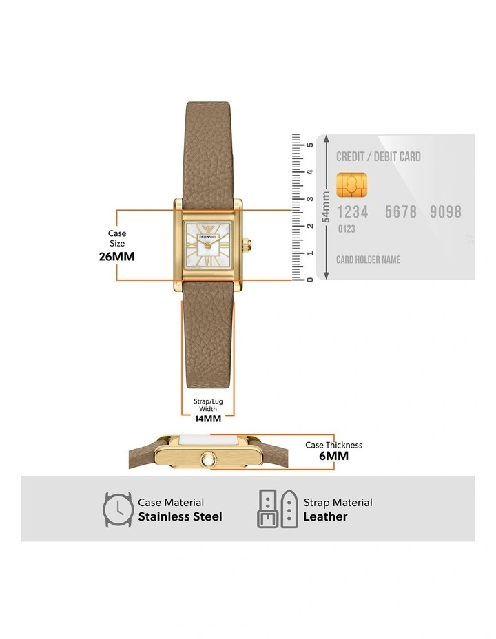 Analogue AR11765 Watch in Brown image 5