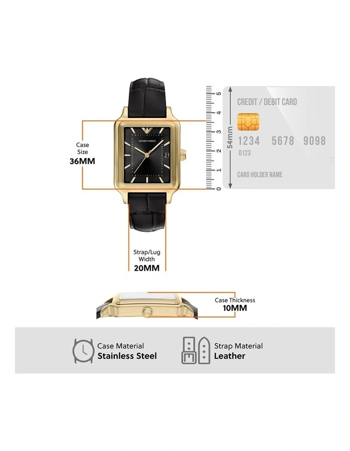 Analogue Watch AR11757 in Gold image 5