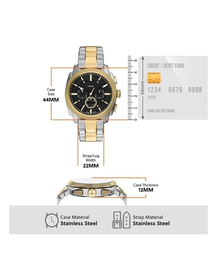 Machine Chronograph Watch FS6159 in Silver image 5